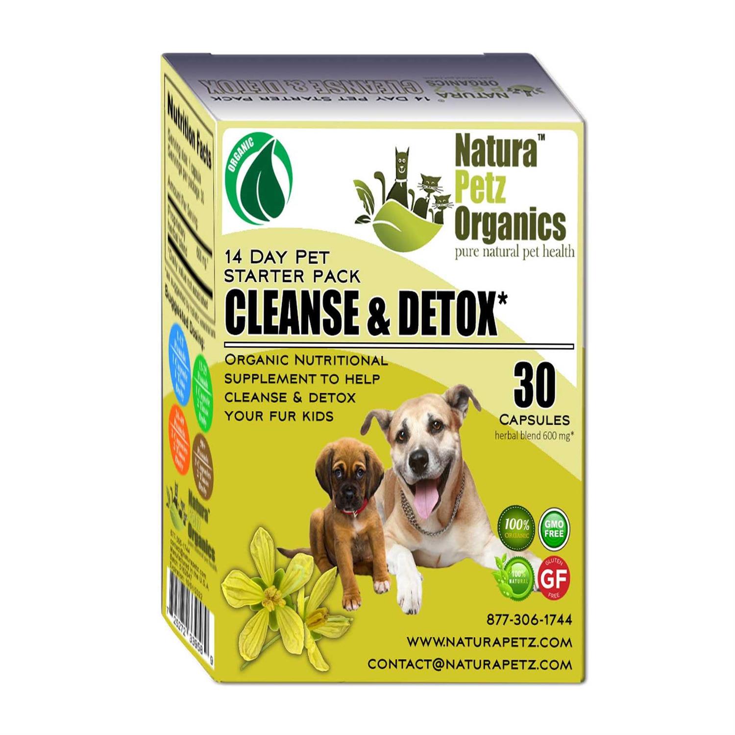 Natura Petz Organics Detox Starter Pack for Dogs Detox Starter Packs for Cat - Healthber
