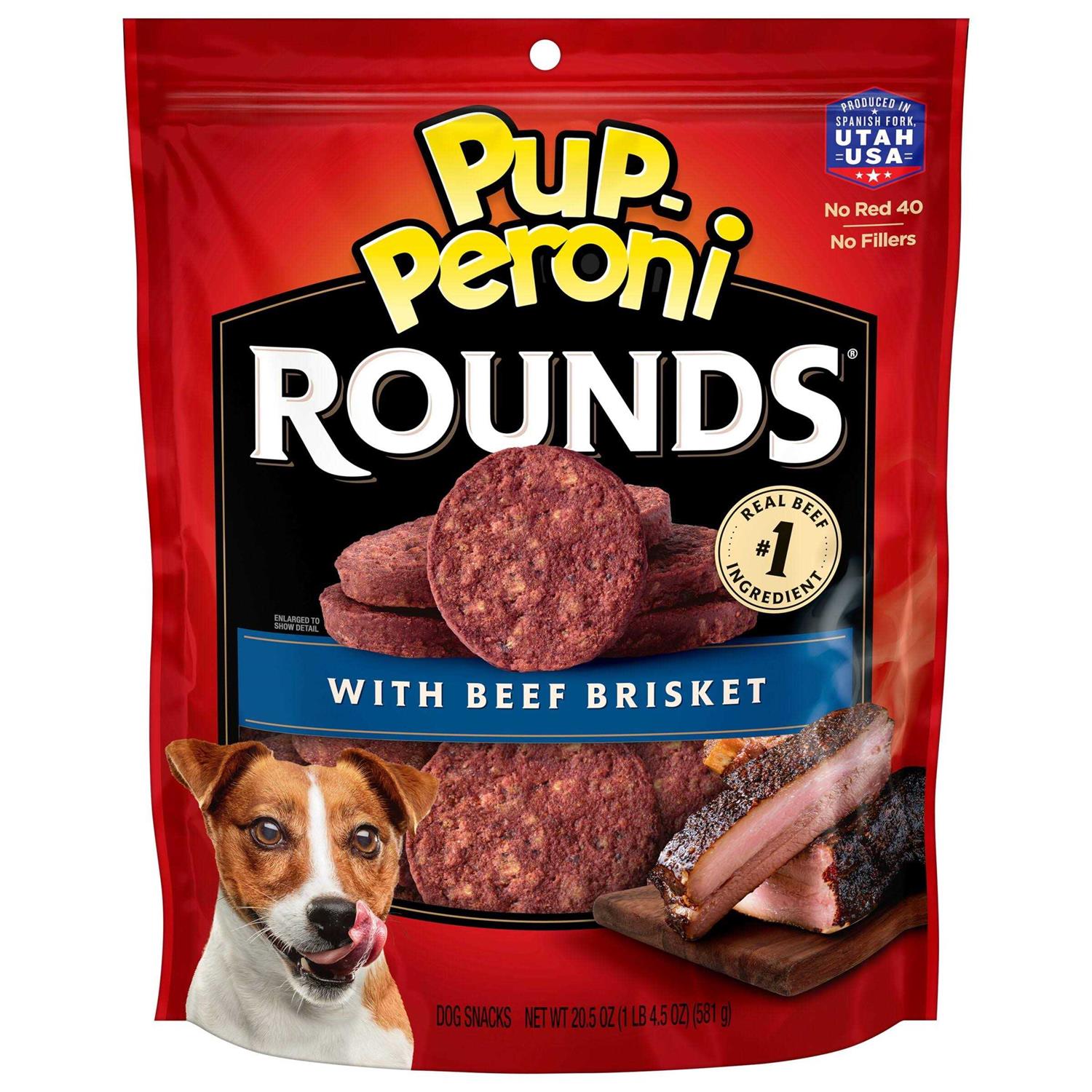 Pup-Peroni Rounds Dog Treats with Beef - Healthber