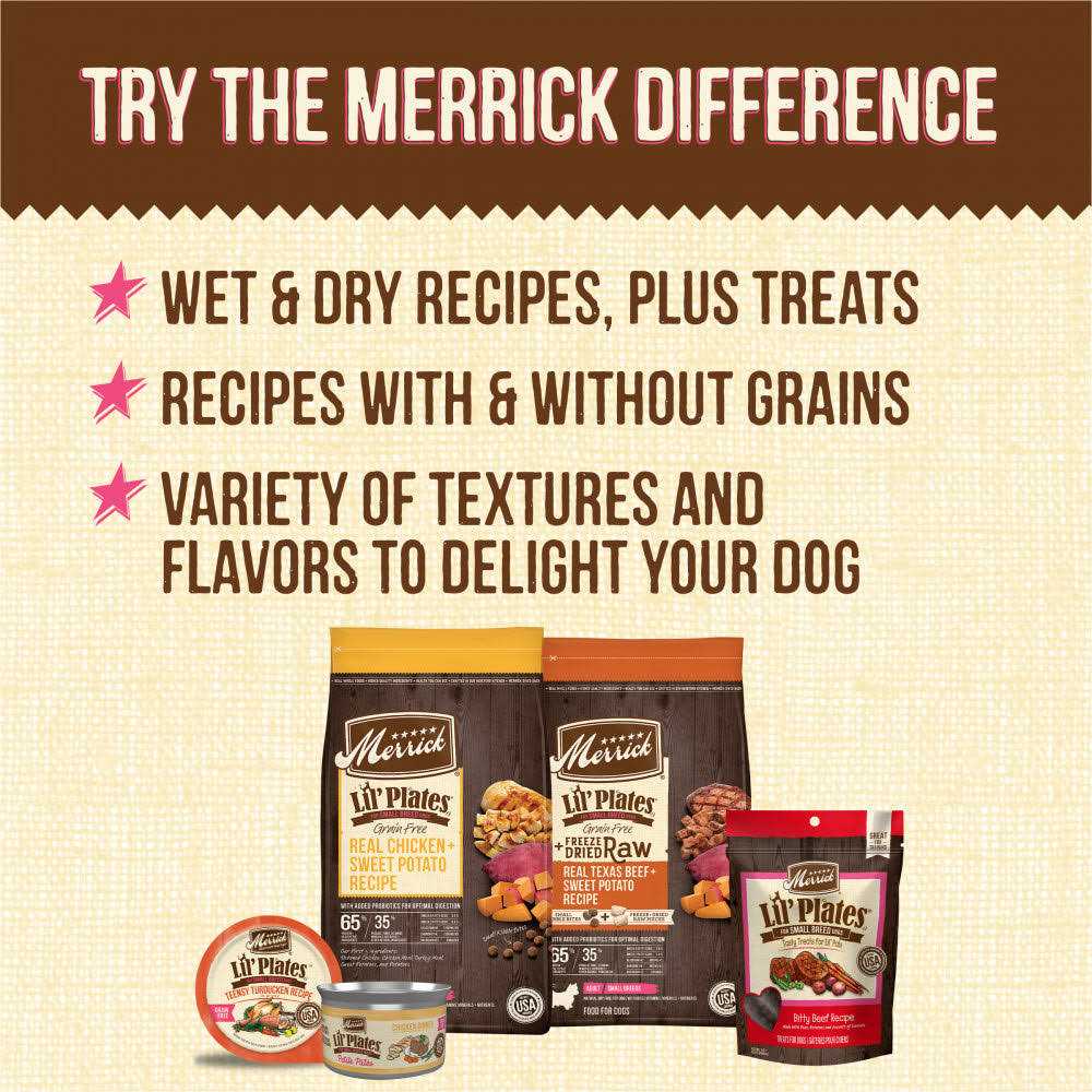 Merrick Lil’ Plates Small Recipe Dog Treats - Healthber
