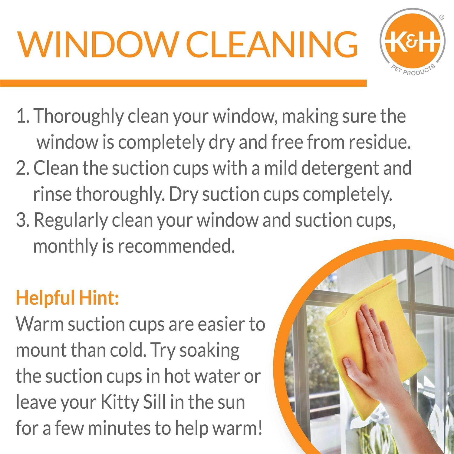 K&H Pet Products EZ Mount Window Kitty Sill - Healthber