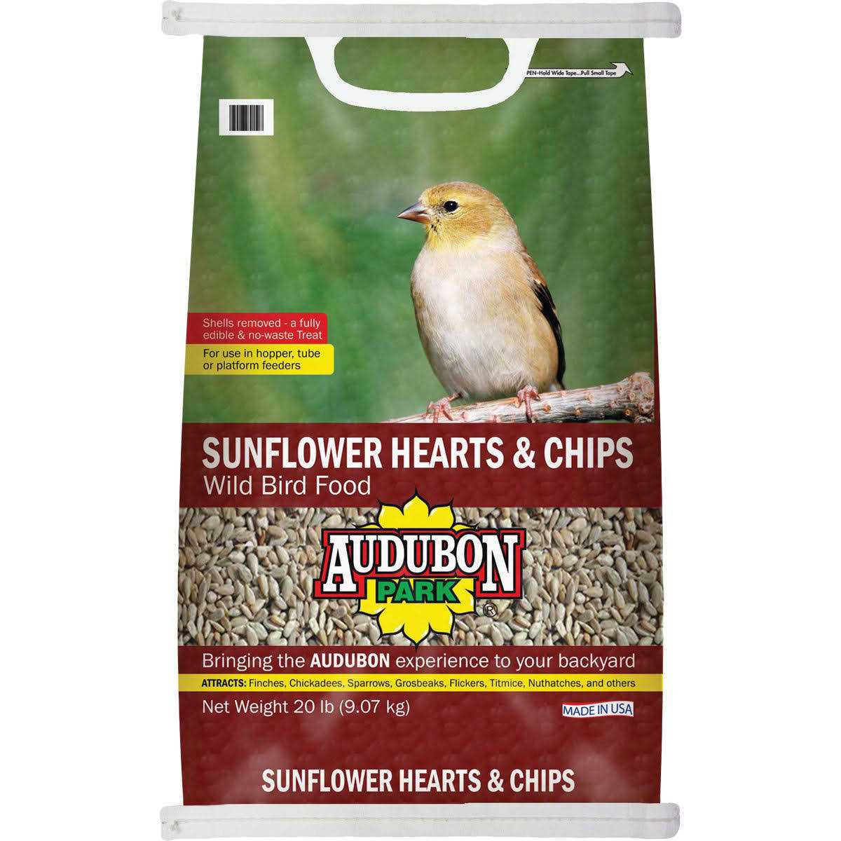 Audubon Park Sunflower Hearts & Chips Wild Bird Food 12555 - Healthber