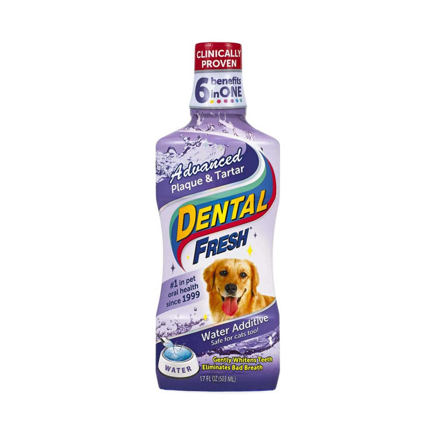 Dental Fresh Advanced Plaque and Tartar Water Additive for Dogs - Healthber