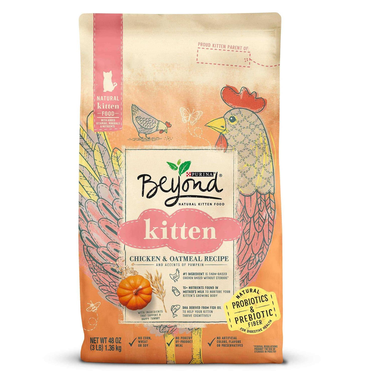 Purina Beyond Natural Kitten Food Chicken & Oatmeal - Healthber
