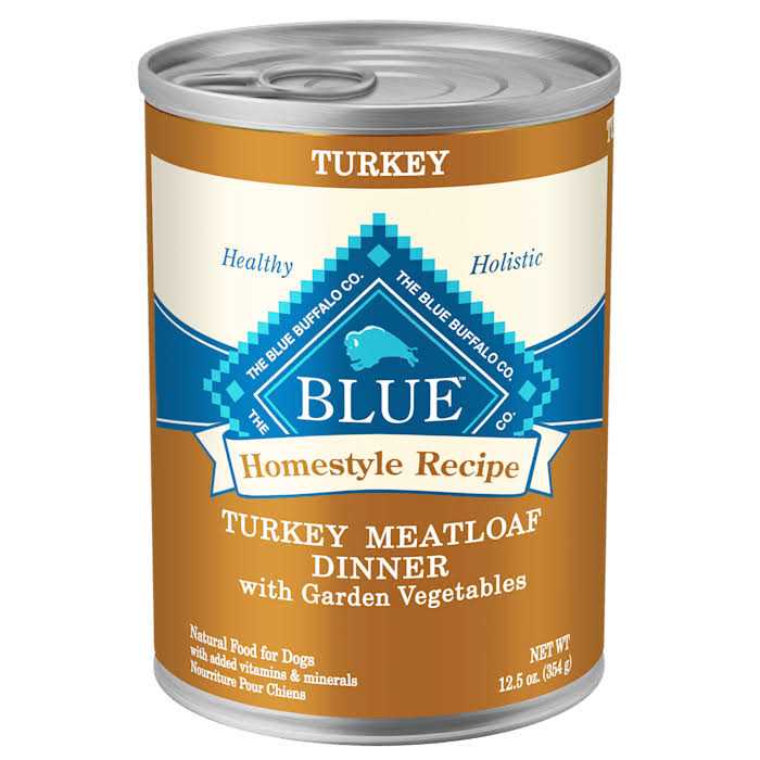 Blue Buffalo Homestyle Recipe Turkey Meatloaf Dinner Wet Dog Food - Healthber