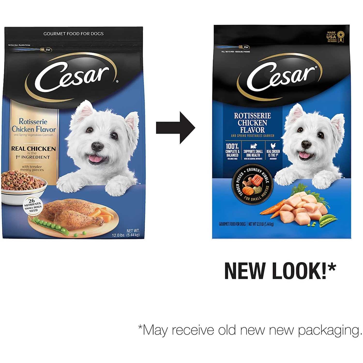 Cesar Rotisserie Chicken & Spring Vegetables Dry Dog Food - Healthber