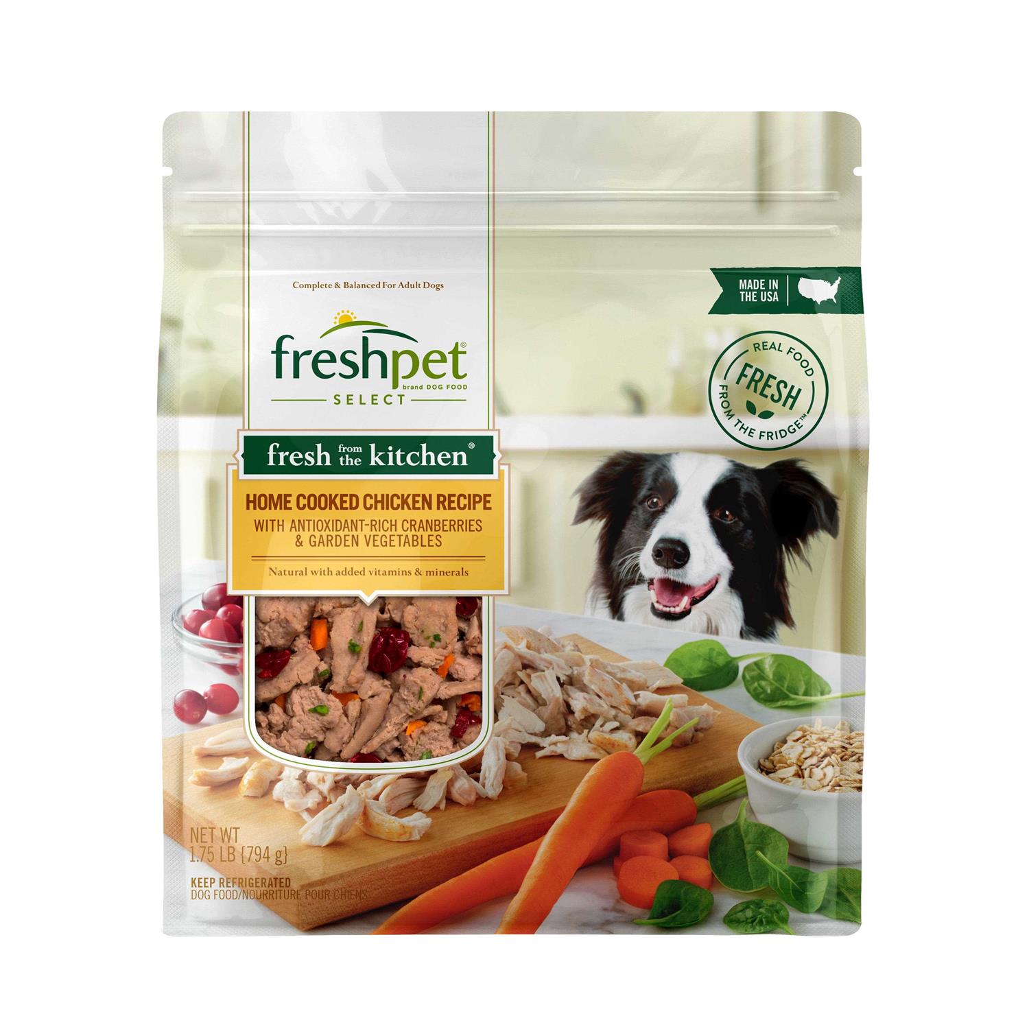 Freshpet Fresh from the Kitchen Select Home Cooked Chicken Recipe Dog Food - Healthber