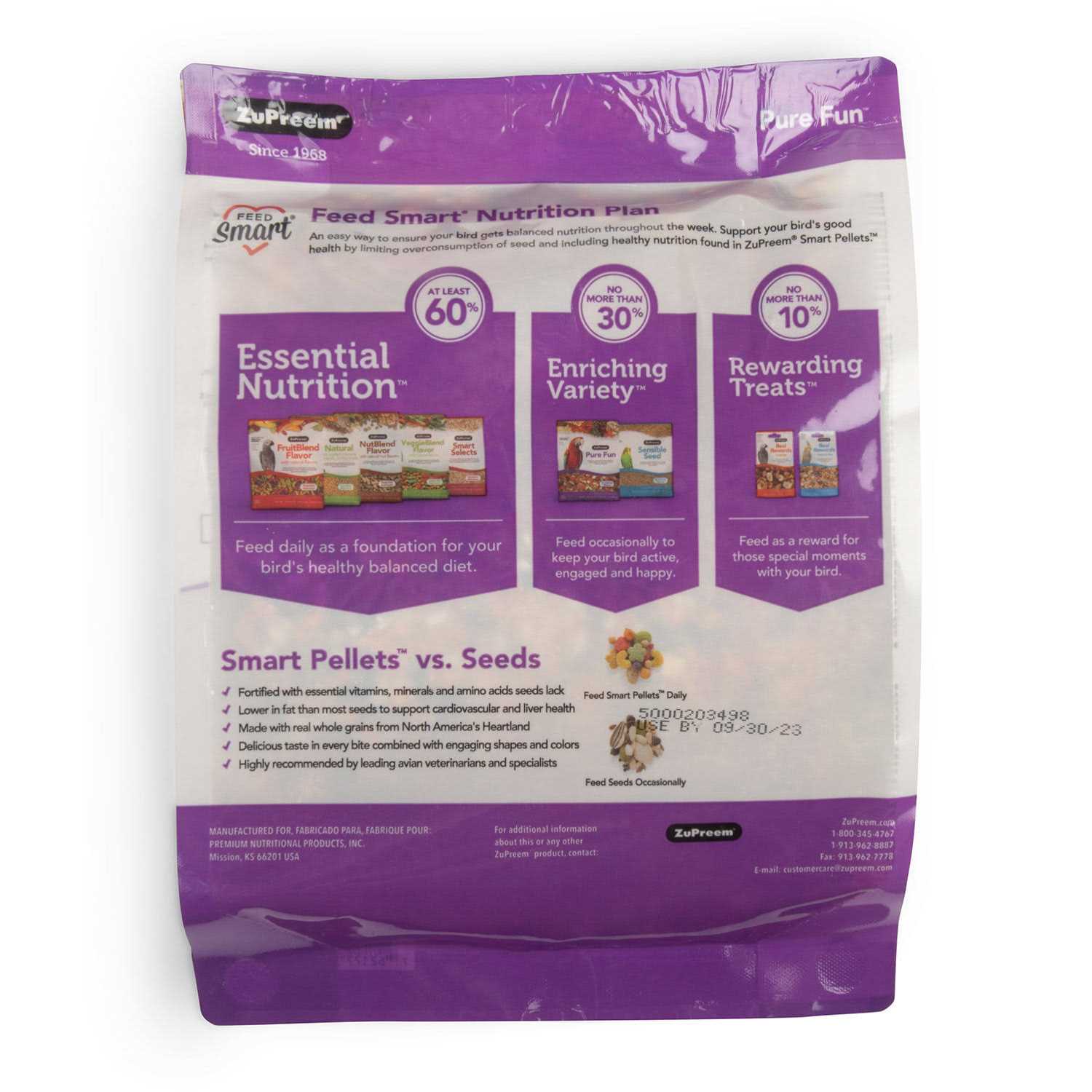 Zupreem Pure Fun Bird Food - Healthber