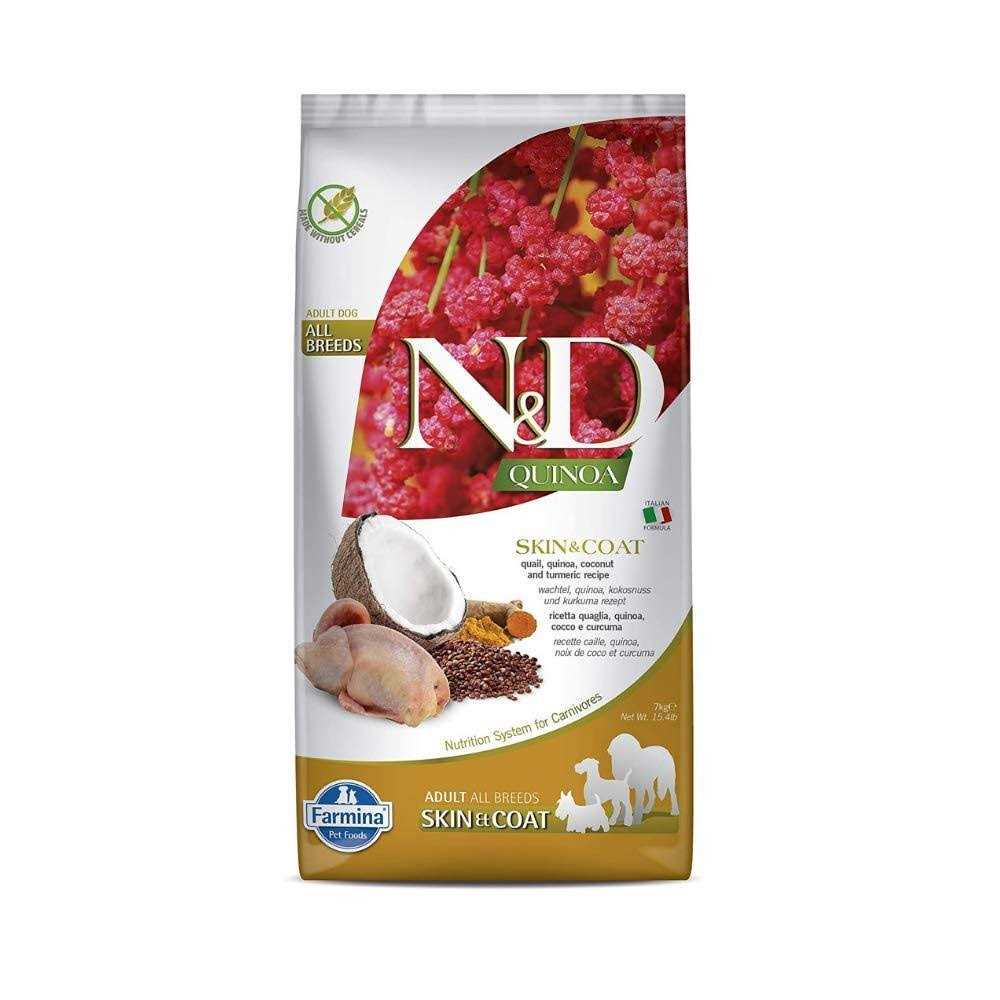 Farmina N&D Quinoa Skin & Coat Quail Dog Food - Healthber
