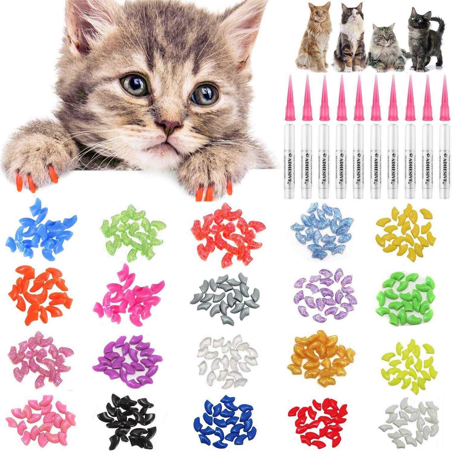 JOYJULY Soft Cat Kitty Caps Claws Paws - Healthber