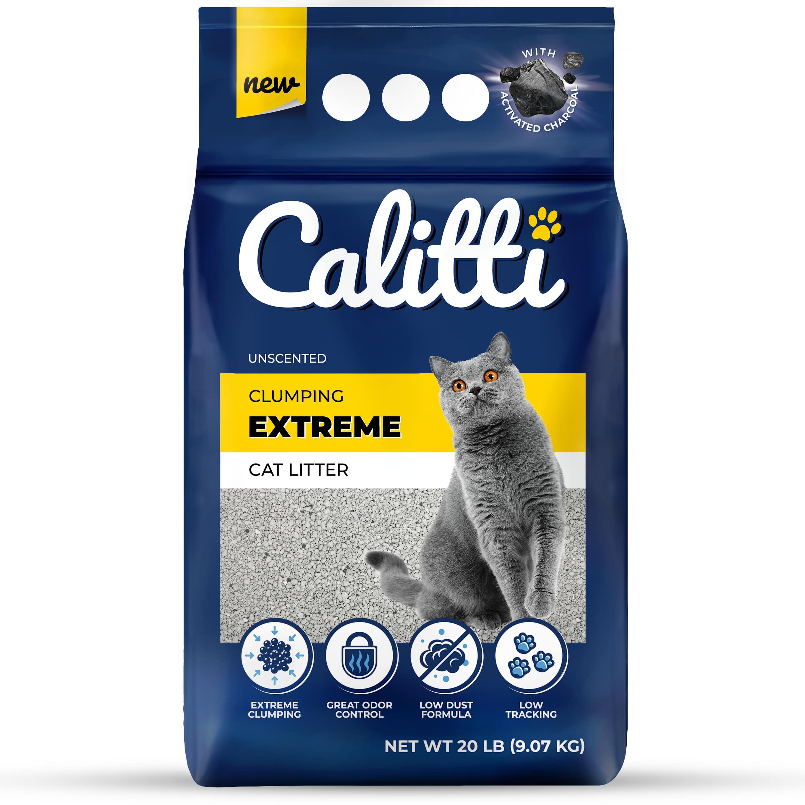 Calitti Extreme Clumping Cat Litter, 20 lbs - Healthber