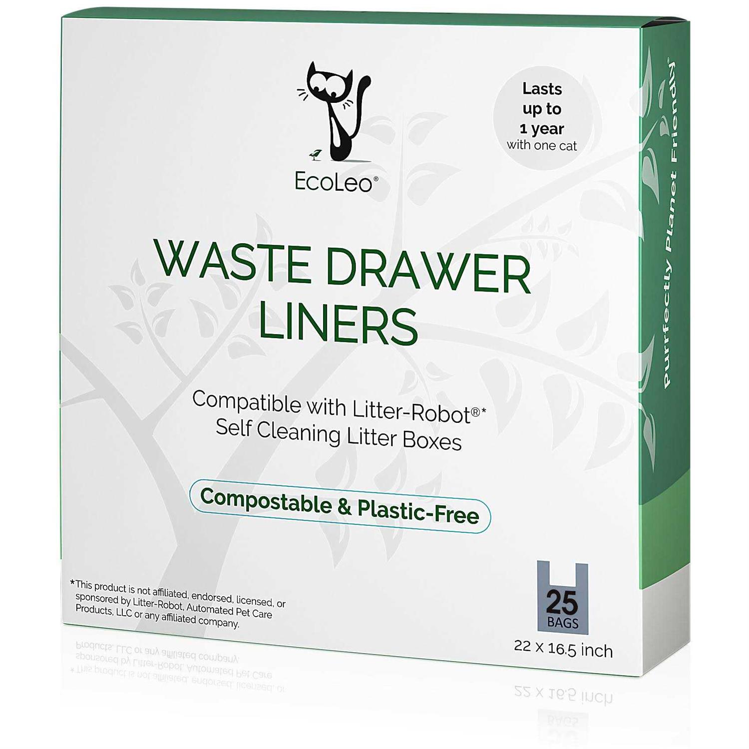EcoLeo Litter Robot Compatible Compostable Waste Drawer Liners - Healthber