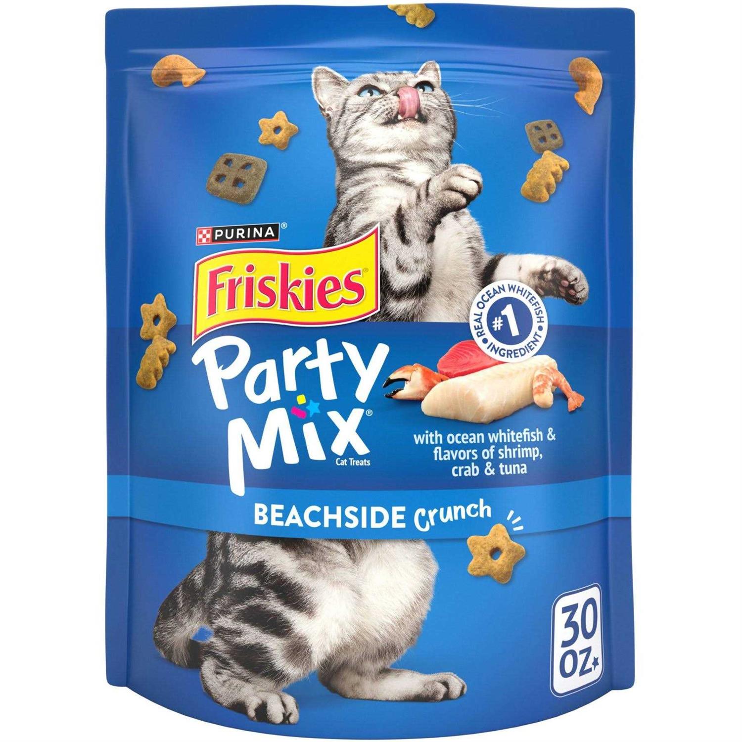 Friskies Cat Treats Party Mix Crunch - Healthber