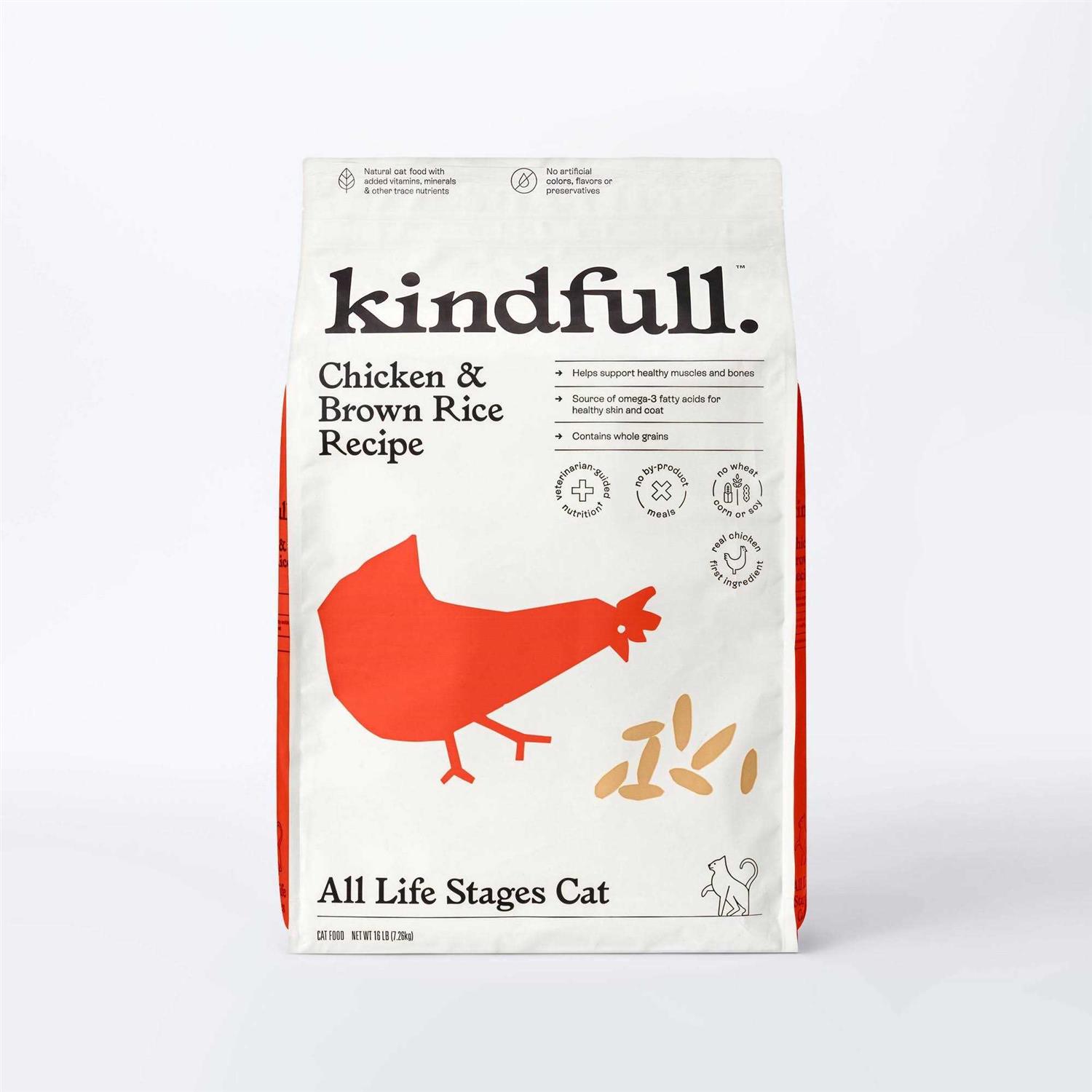 Kindfull Chicken and Brown Rice Dry Cat Food - Healthber