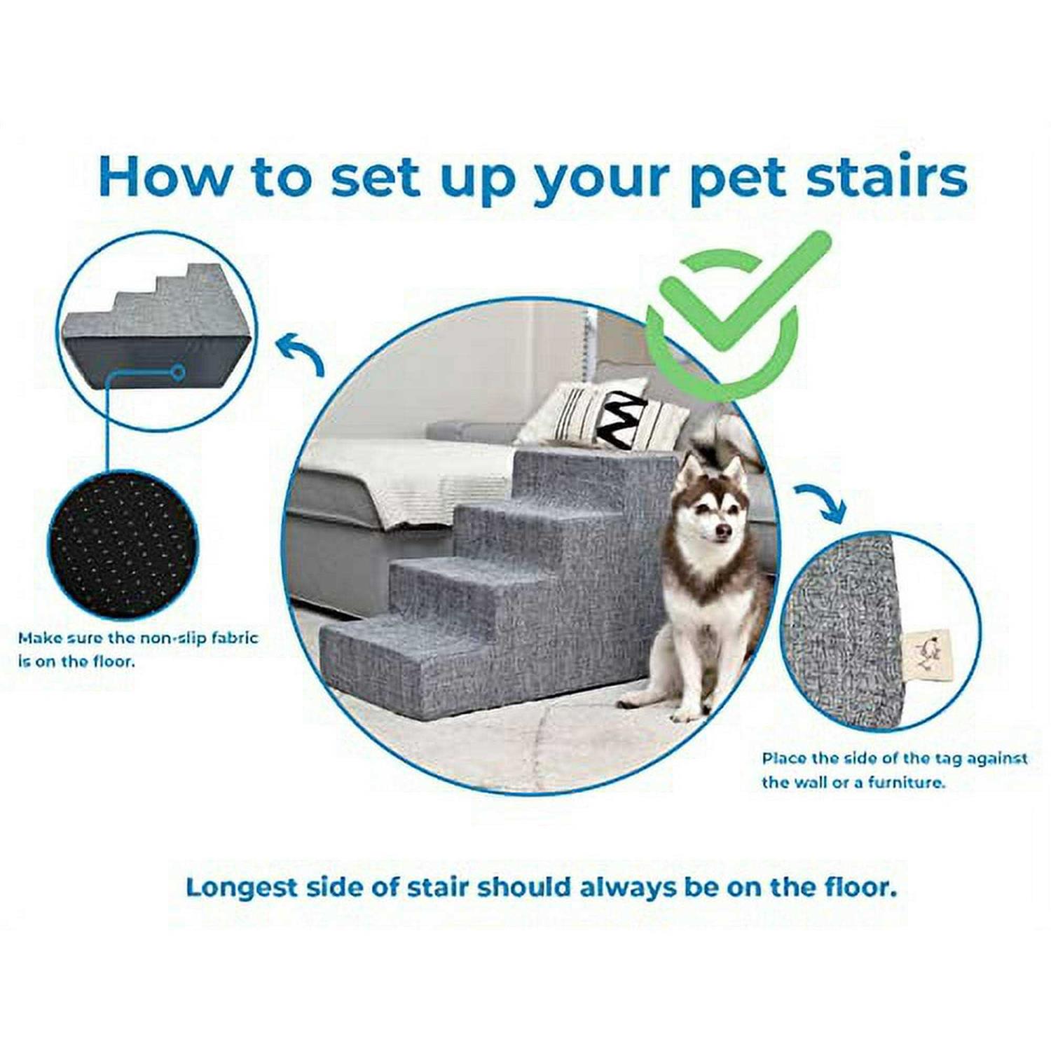 Best Pet Supplies Pet Steps Stairs with CertiPUR-US Certified Foam for Dogs Cats - Healthber