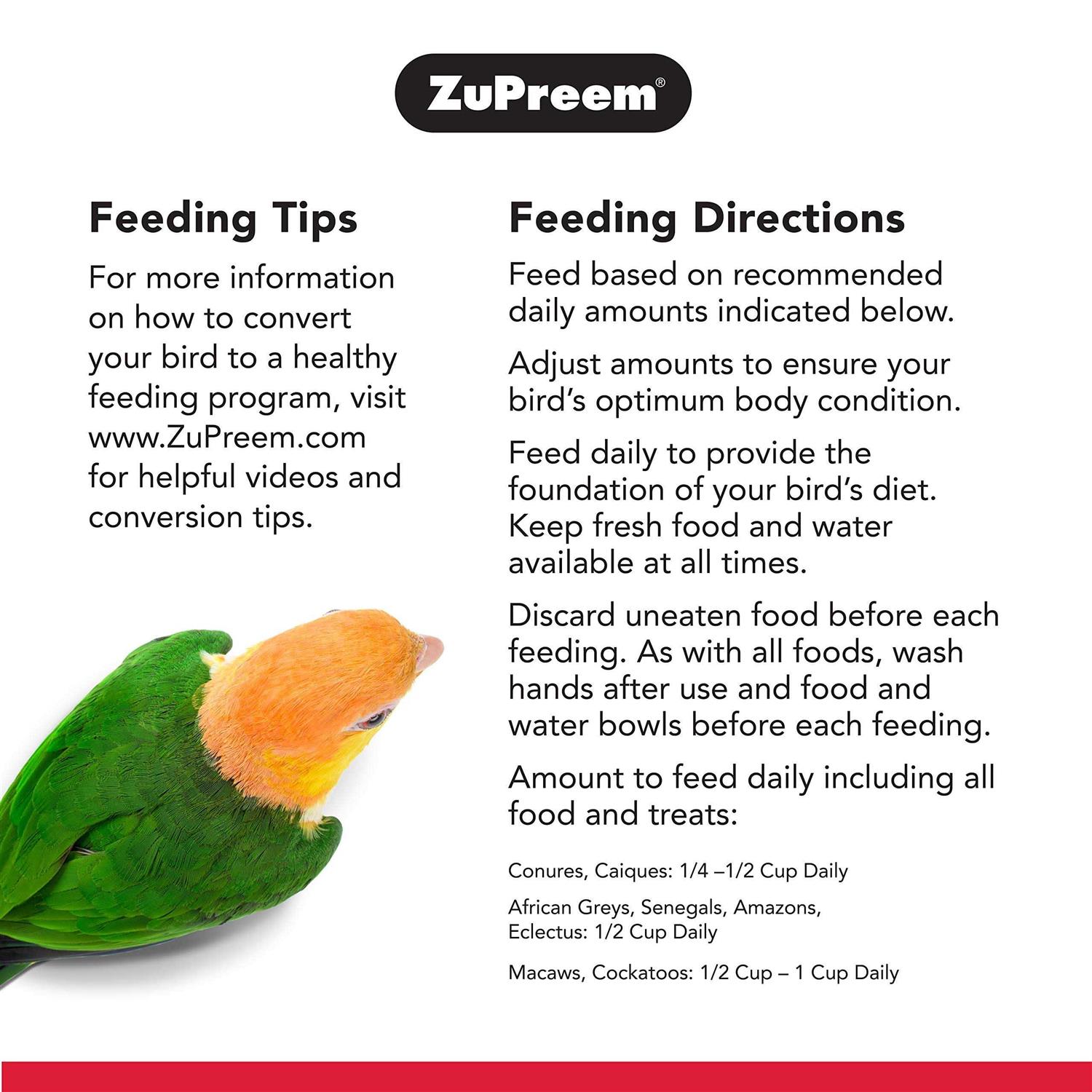 ZuPreem NutBlend Flavor Bird Food - Healthber