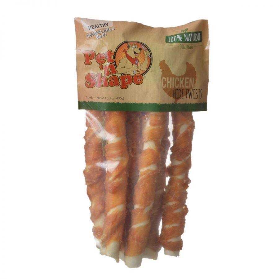 Pet ‘n Shape Chicken Hide Twists Dog Treats - Healthber