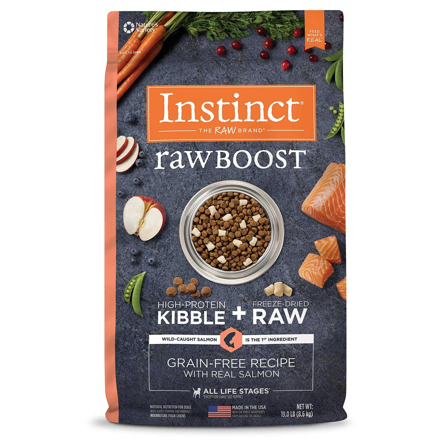 Instinct Raw Boost Real Salmon Recipe Grain-Free Dry Dog Food - Healthber