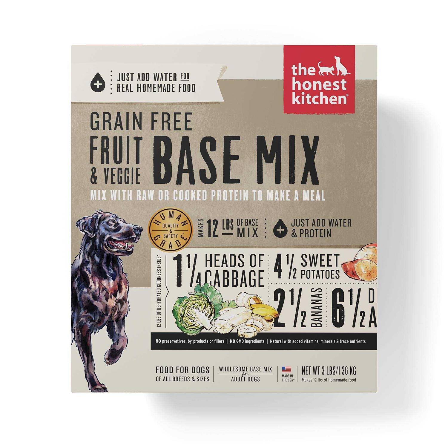The Honest Kitchen Dehydrated Grain Free Fruit & Veggie Base Mix Dog Food - Healthber