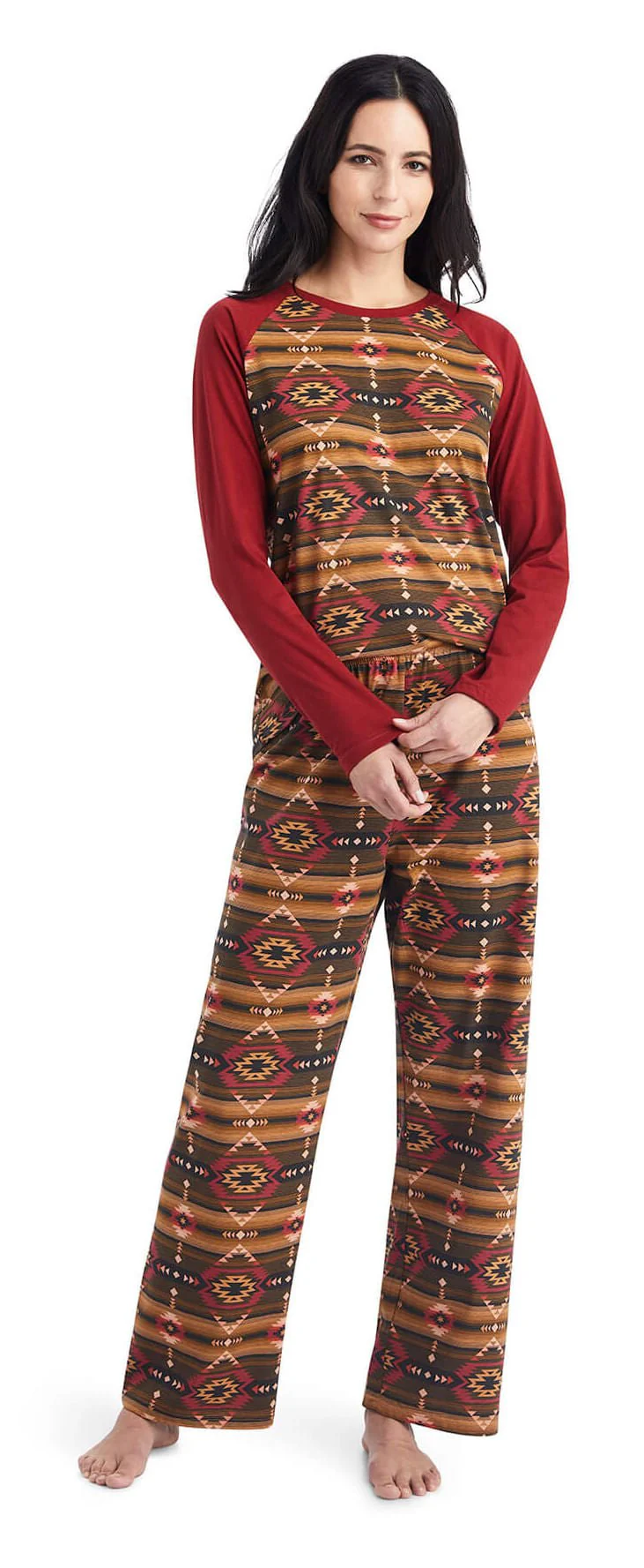 Ariat Women's Pajama Set, Southwestern - Healthber