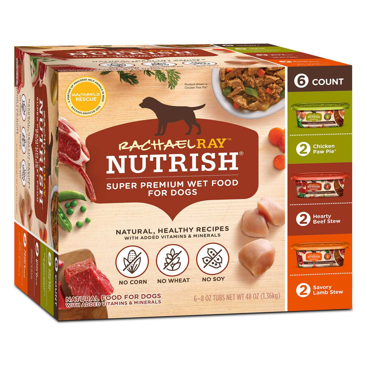 Rachael Ray Nutrish Natural Variety Pack Wet Dog Food - Healthber