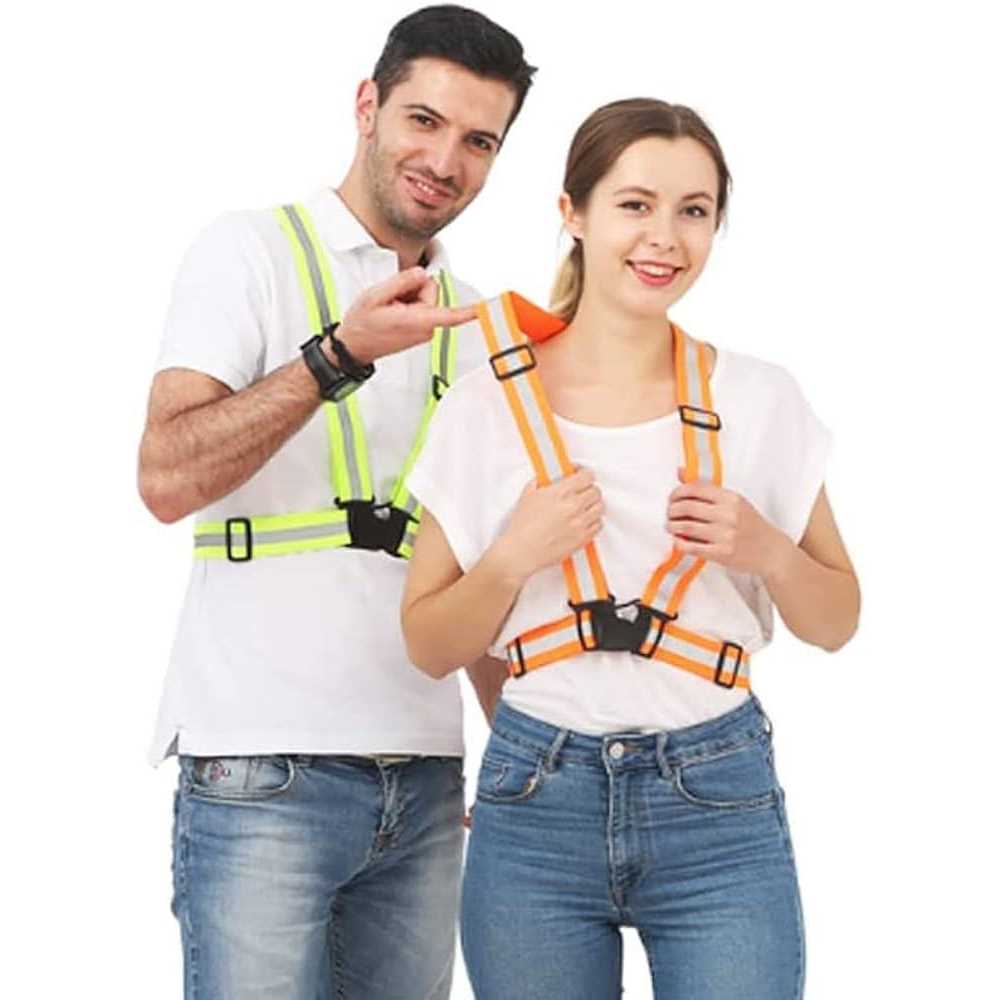 Comidox Reflective Vest with Hi Vis Bands Fully Adjustable & Multi-Purpose - Healthber