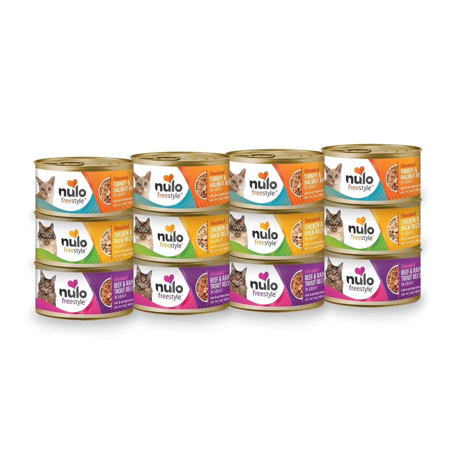 Nulo Freestyle Shredded Turkey & Halibut Canned Cat Food - Healthber