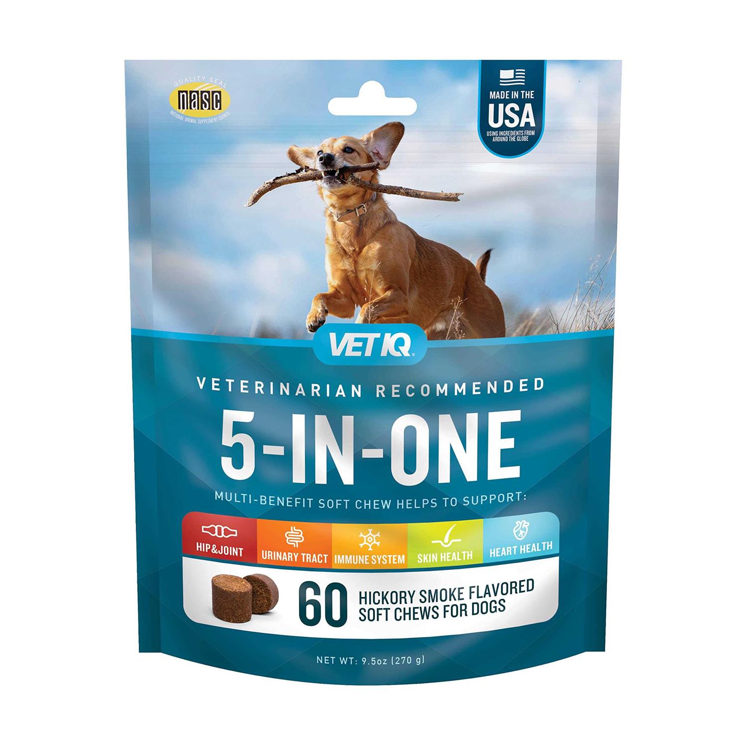 Sergeants VetIQ 5-in-One Multi-Benefit Soft Chews for Dogs - Healthber