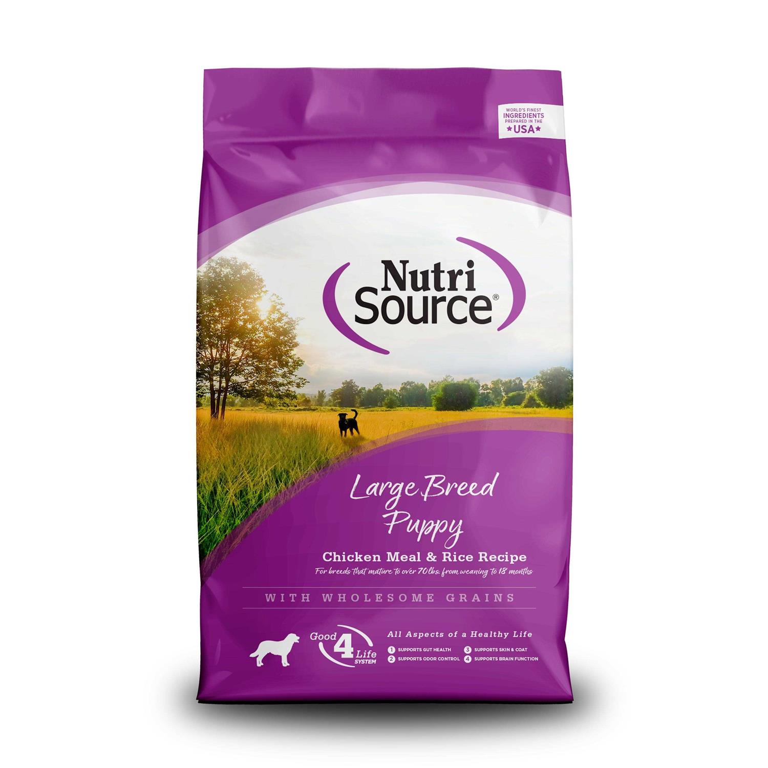NutriSource Chicken Rice Large-Breed Puppy Dry Dog Food - Healthber