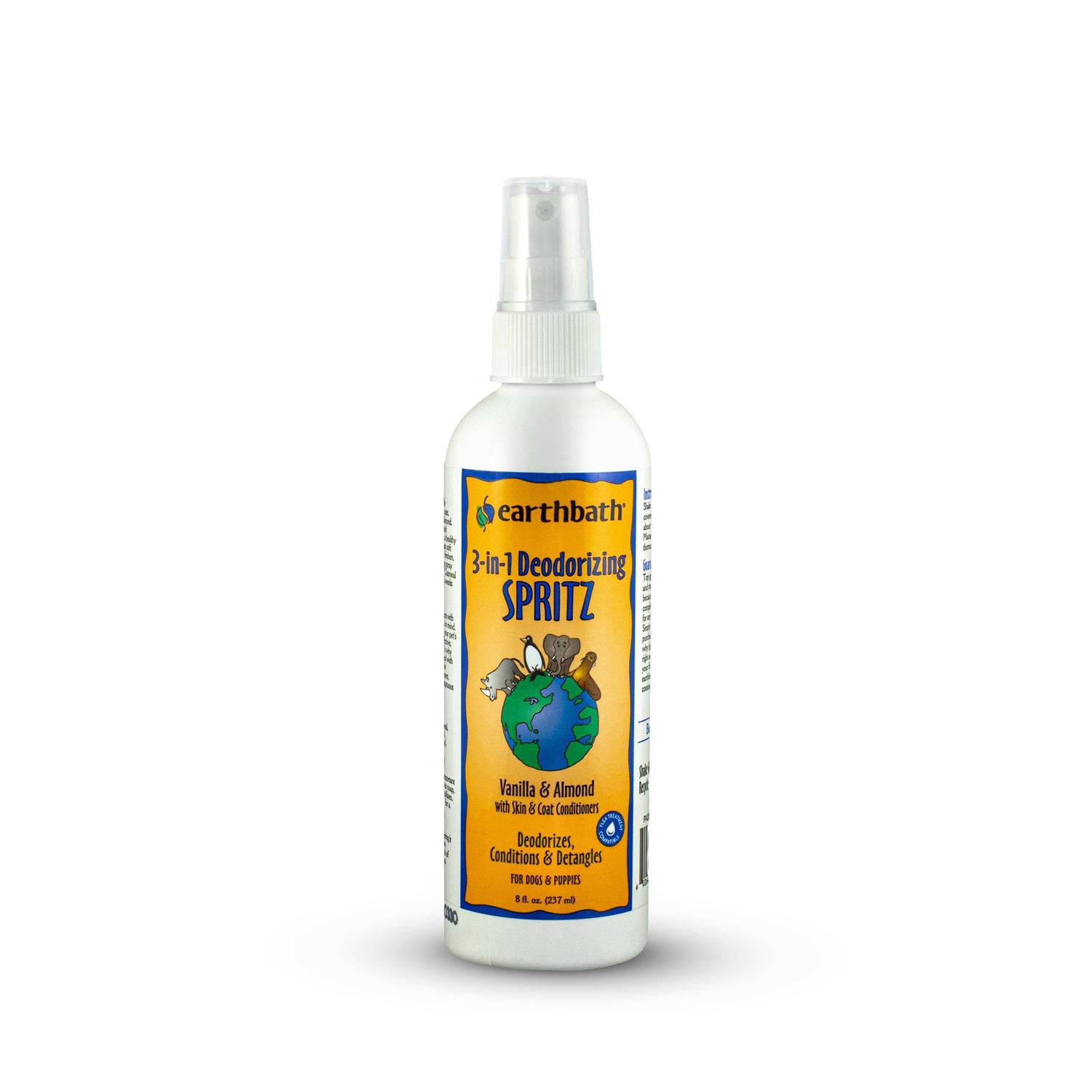 Earthbath 3-in-1 Vanilla Almond Deodorizing Spritz - Healthber