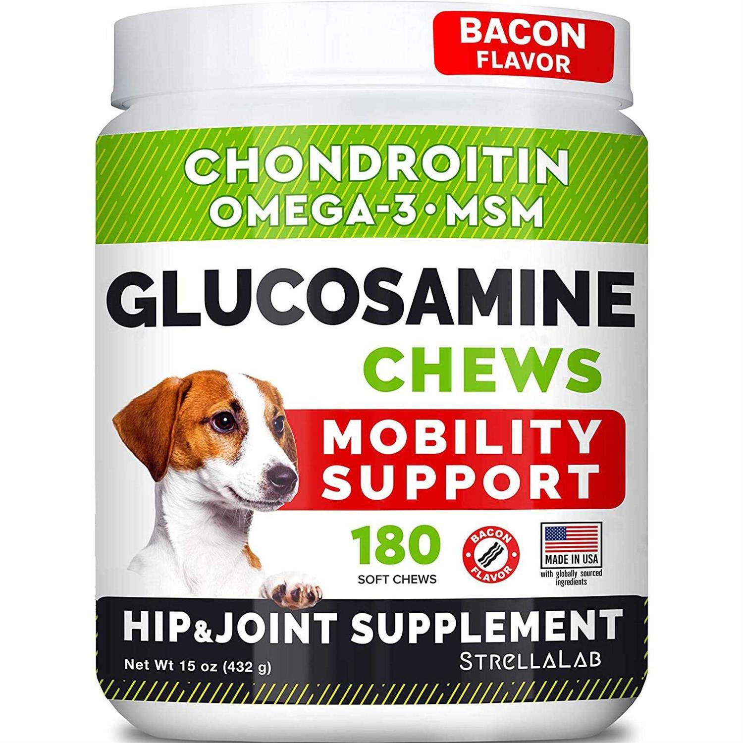 Strellalab Glucosamine Chews, For Dogs Cats - Healthber