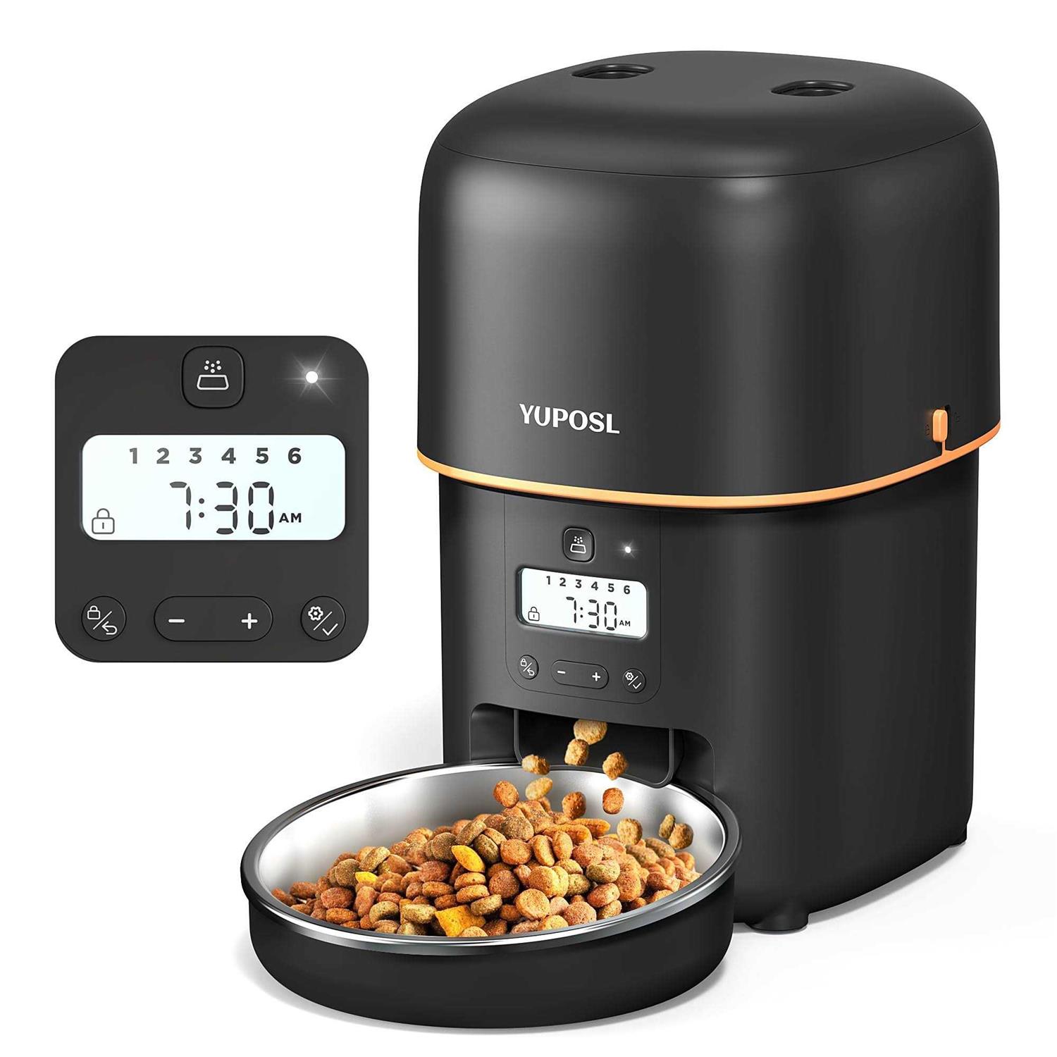 Yuposl Automatic Cat Feeders 8cup/68oz Cat Food Dispenser Easy to Use - Healthber