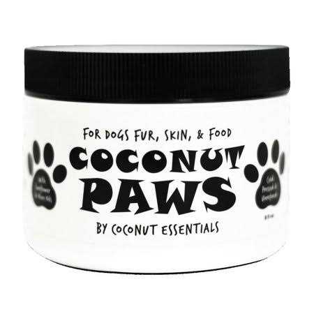 Coconut Paws Coconut Oil for Dogs Skin, Hair, Ears, Teeth, and Nails. Organic Cold Pressed unrefined Coconut Oil, Virgin Olive Oil and Sunflower Oil - Healthber