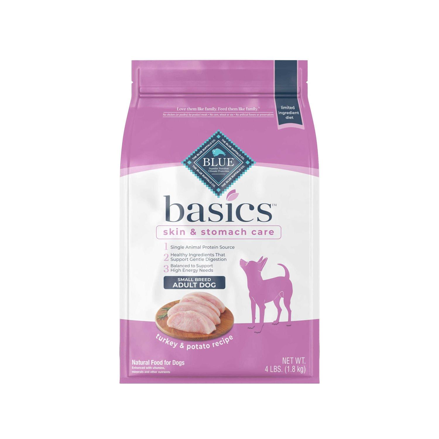Blue Buffalo Basics Turkey & Potato Small Breed Dry Dog Food - Healthber