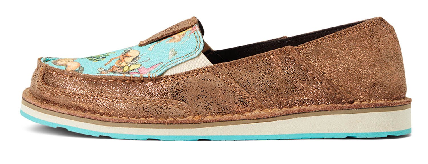 Ariat Women's Cruiser, Copper Metallic/Bucking Turquoise - Healthber