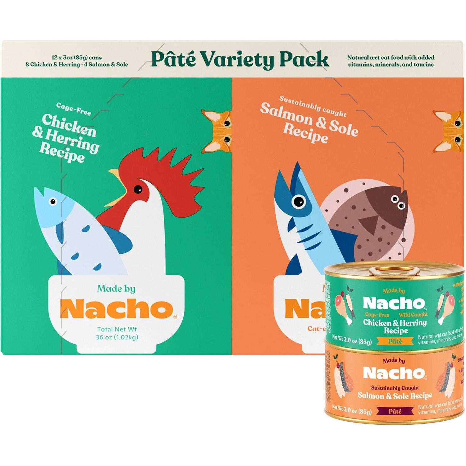 Made By Nacho Pate Wet Cat Food Variety Pack - Healthber