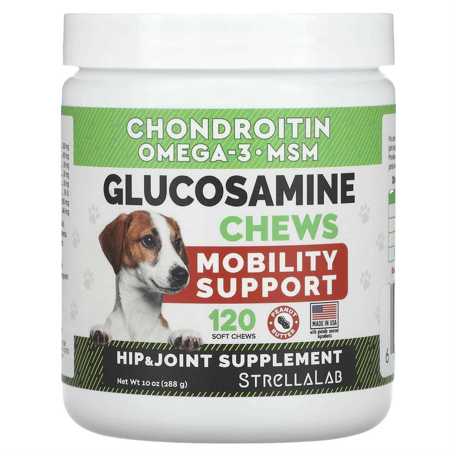 StrellaLab Glucosamine Chews, for Dogs and Cats - Healthber