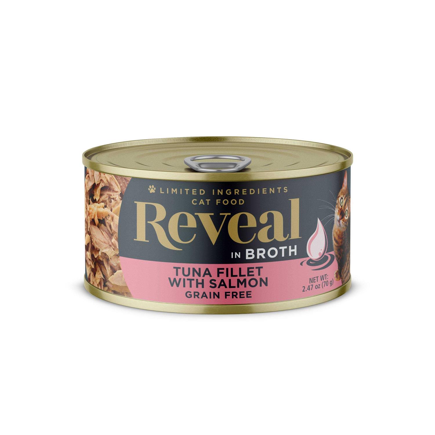 Reveal Grain Free Tuna Fillet Broth Wet Cat Food - Healthber