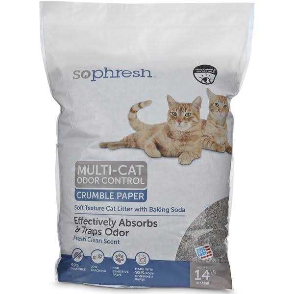 So Phresh Multi-Cat Odor Control Crumble Paper Litter - Healthber