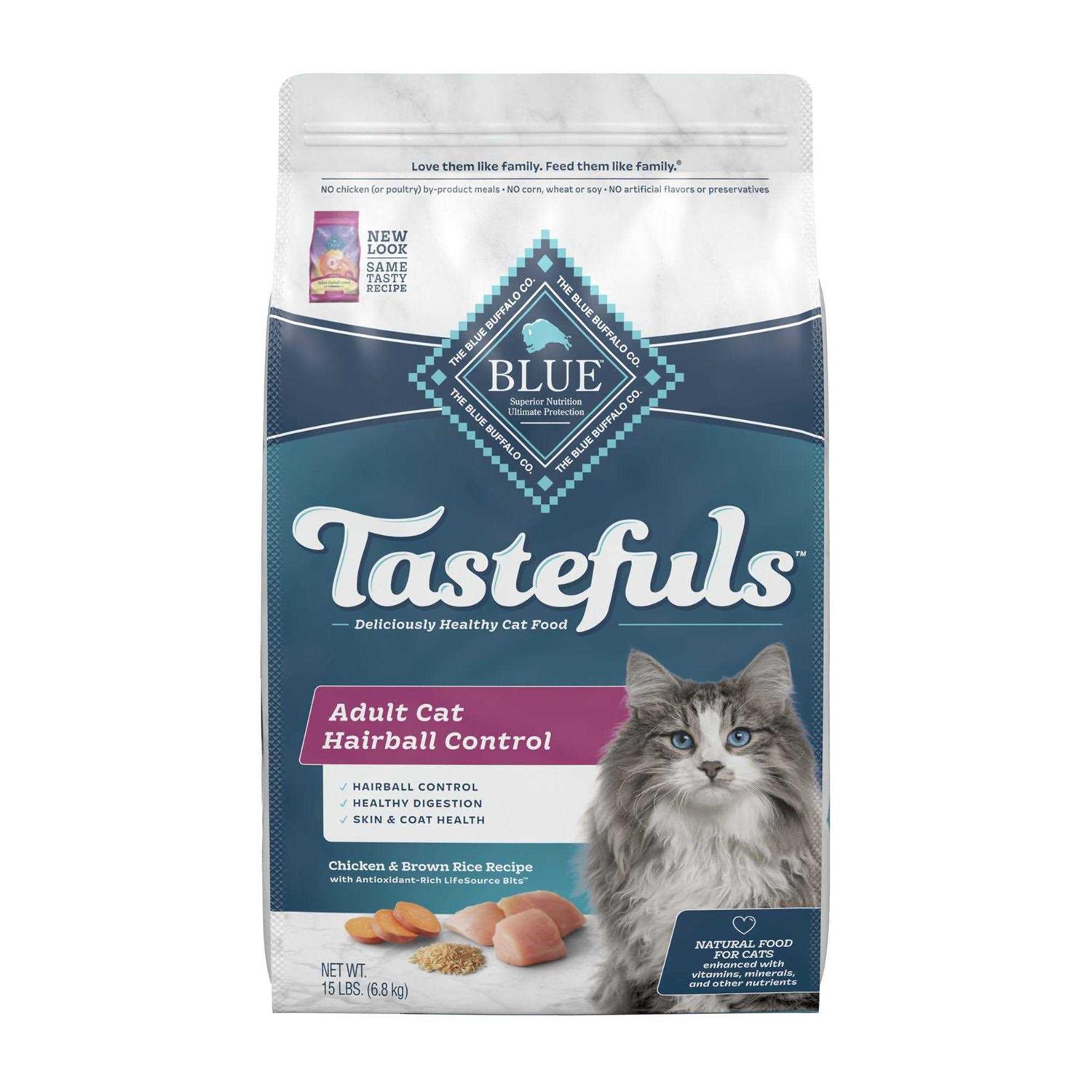 Blue Indoor Hairball Control Adult Dry Cat Food - Healthber