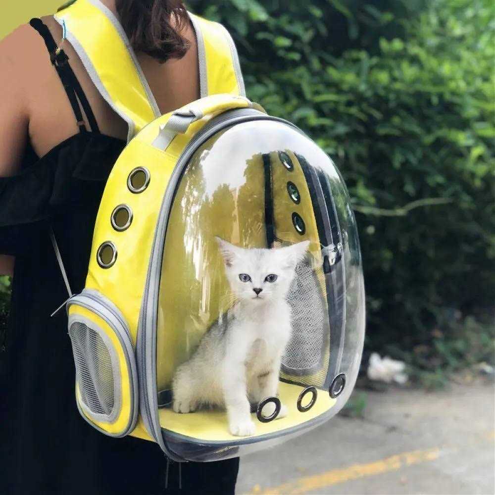 Henkelion Cat Backpack Carrier Bubble Bag Small Dog Backpack Carrier for Small Dogs - Healthber