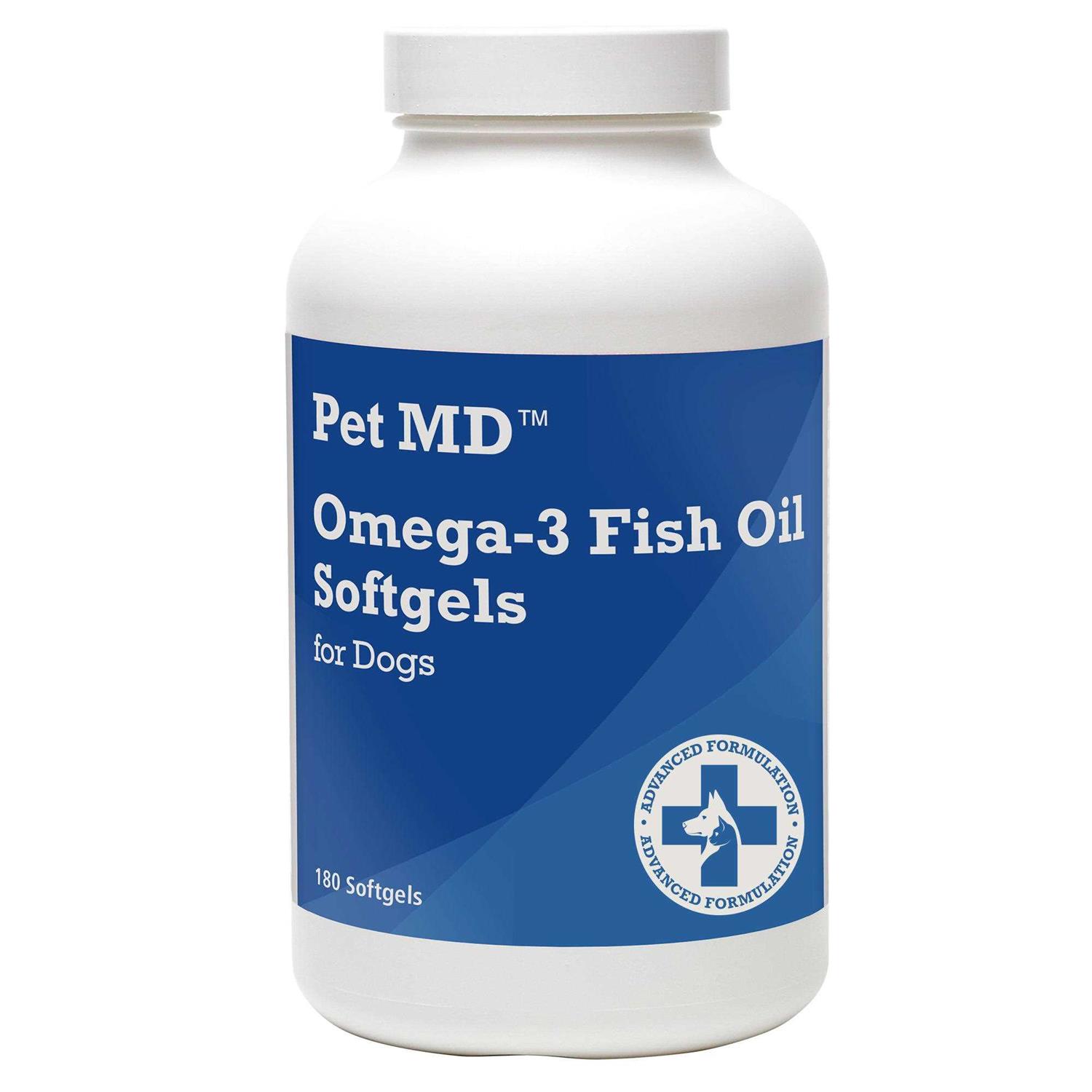 Omega-3 Fish Oil Softgels for Dogs – 180 Count by Pet MD Store - Healthber