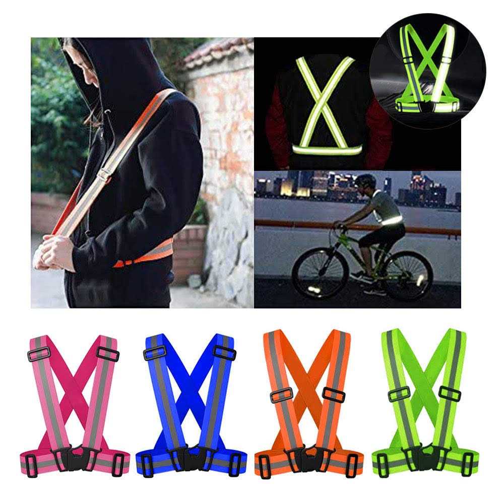Comidox Reflective Vest with Hi Vis Bands Fully Adjustable & Multi-Purpose - Healthber