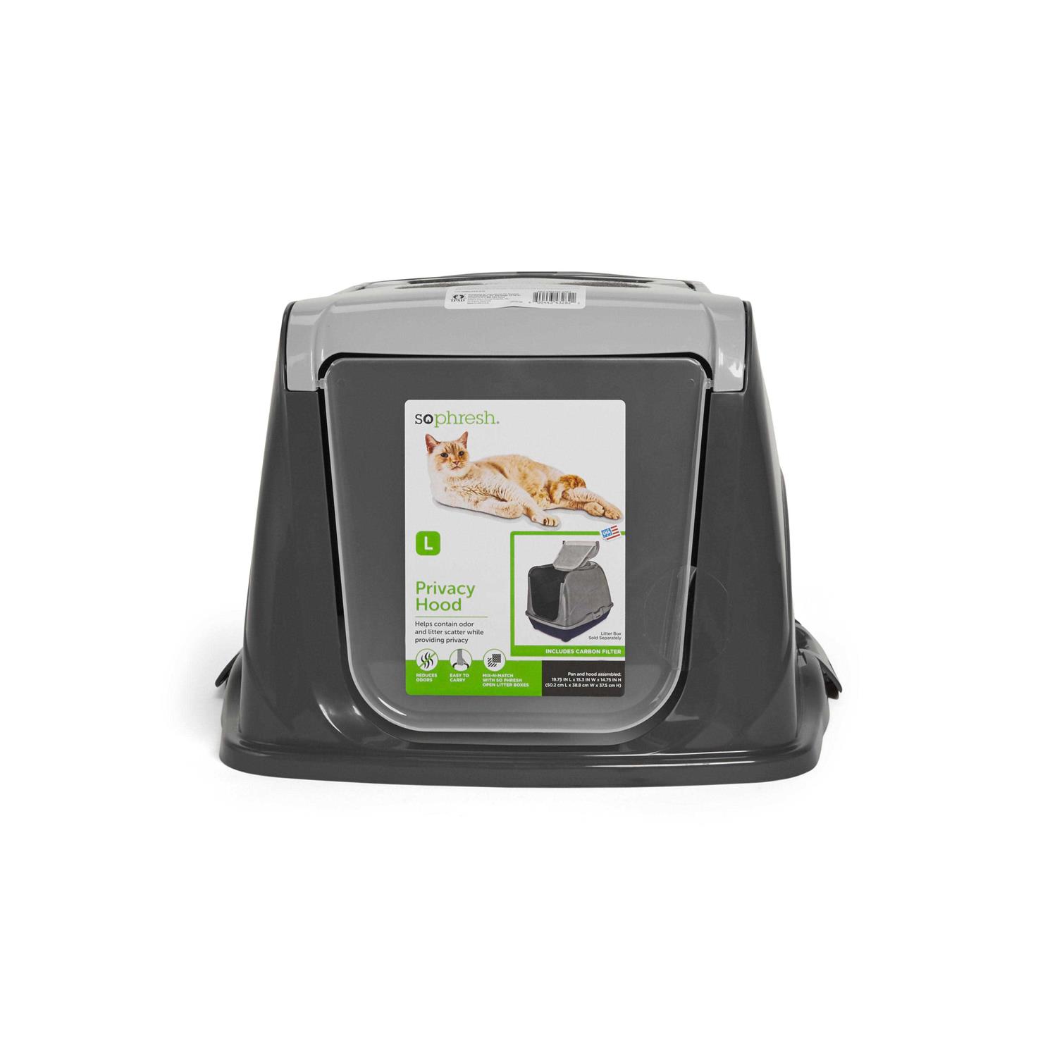 So Phresh Flip Top Cat Litter Box Hood - Healthber