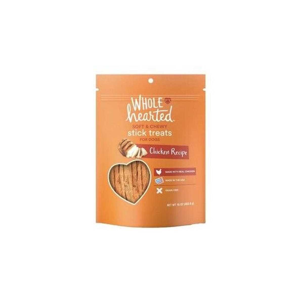 WholeHearted Grain Free Soft and Chewy Dog Stick Treats - Healthber