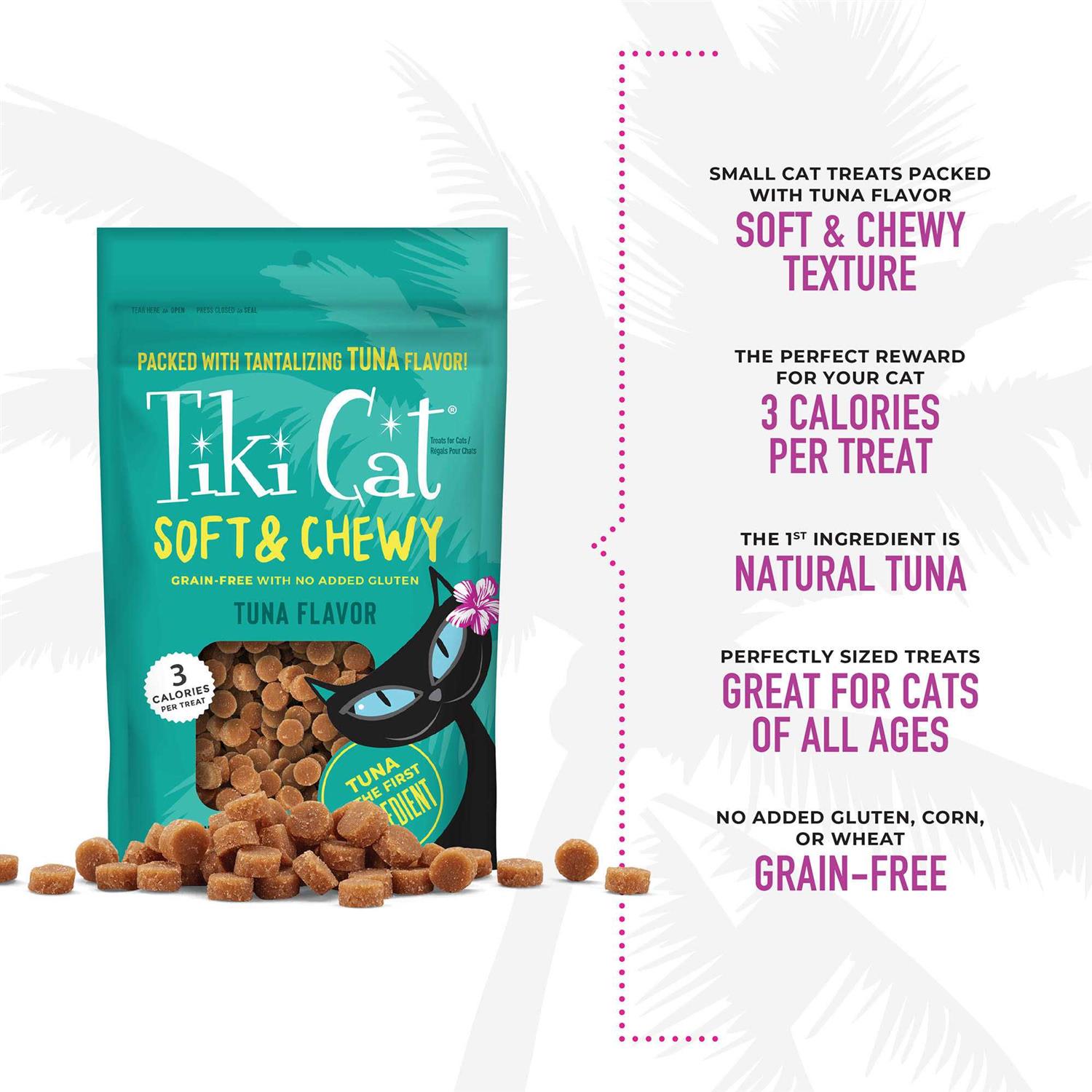 Tiki Cat Soft & Chewy Cat Treats Tuna - Healthber
