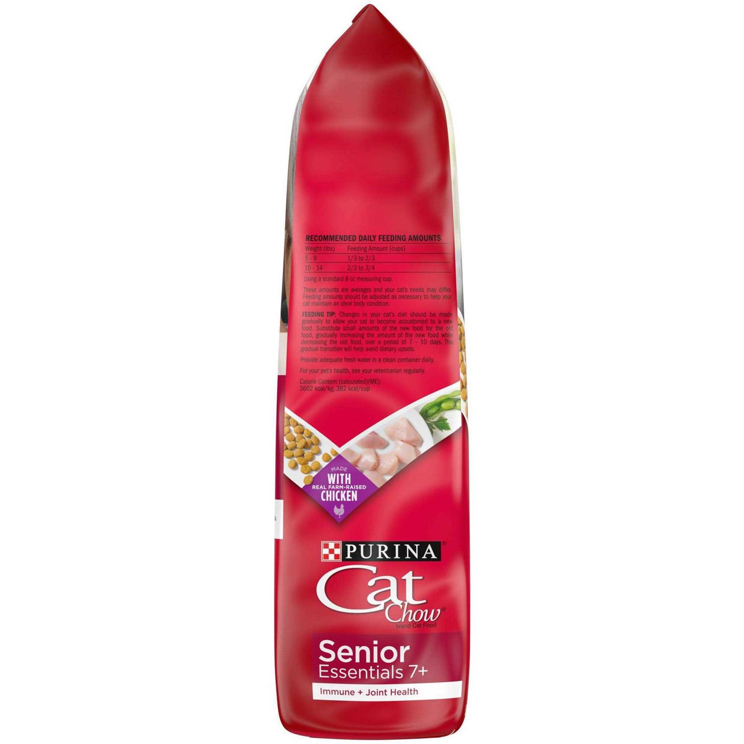 Purina Cat Chow Senior Essentials 7+ Immune + Joint Health Dry Cat Food - Healthber