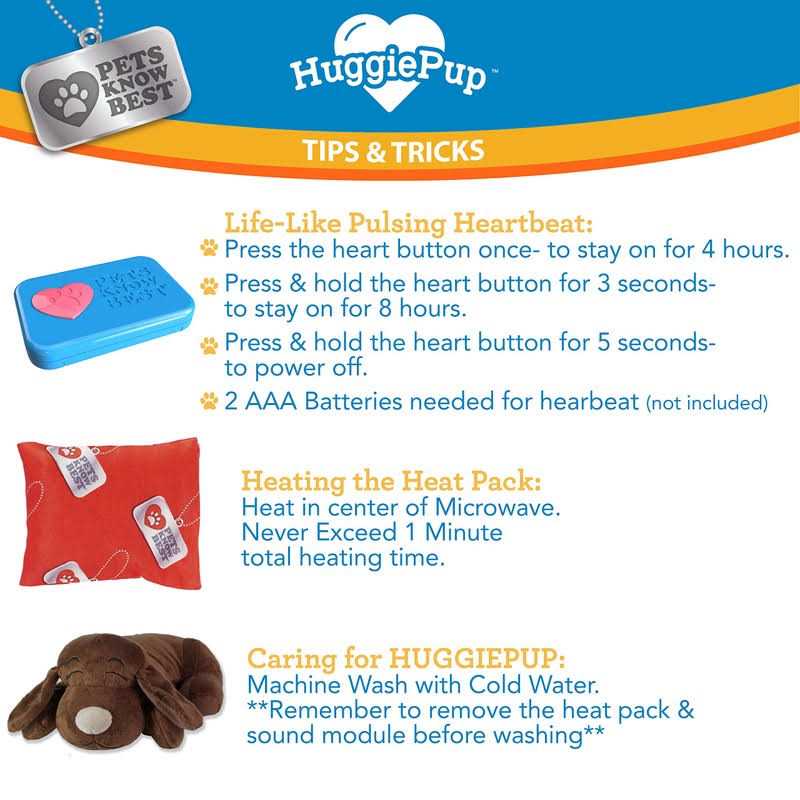 Pets Know Best HuggiePup Cuddly Puppy Behavioral Aid Toy - Healthber