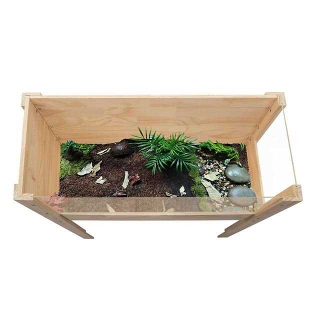 Coziwow Wooden Tortoise Habitat with A Waterproof Cloth - Healthber