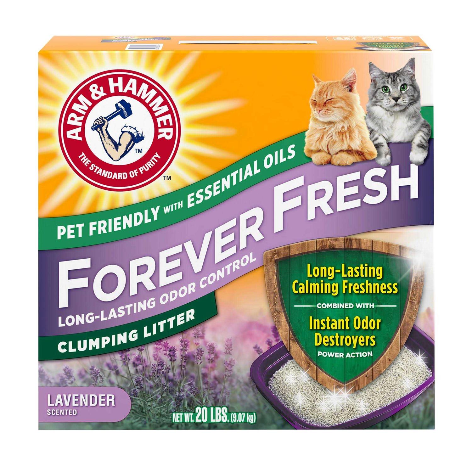 Arm & Hammer Forever Fresh Clumping Cat Litter Lavender - Healthber