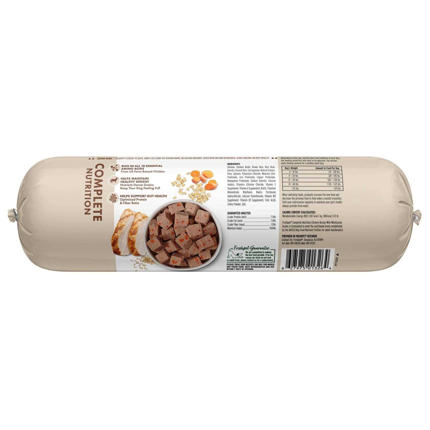 Freshpet Complete Nutrition Natural Chicken Recipe Dog Food - Healthber